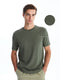 Crew Neck Short Sleeve Men's Textured T-Shirt